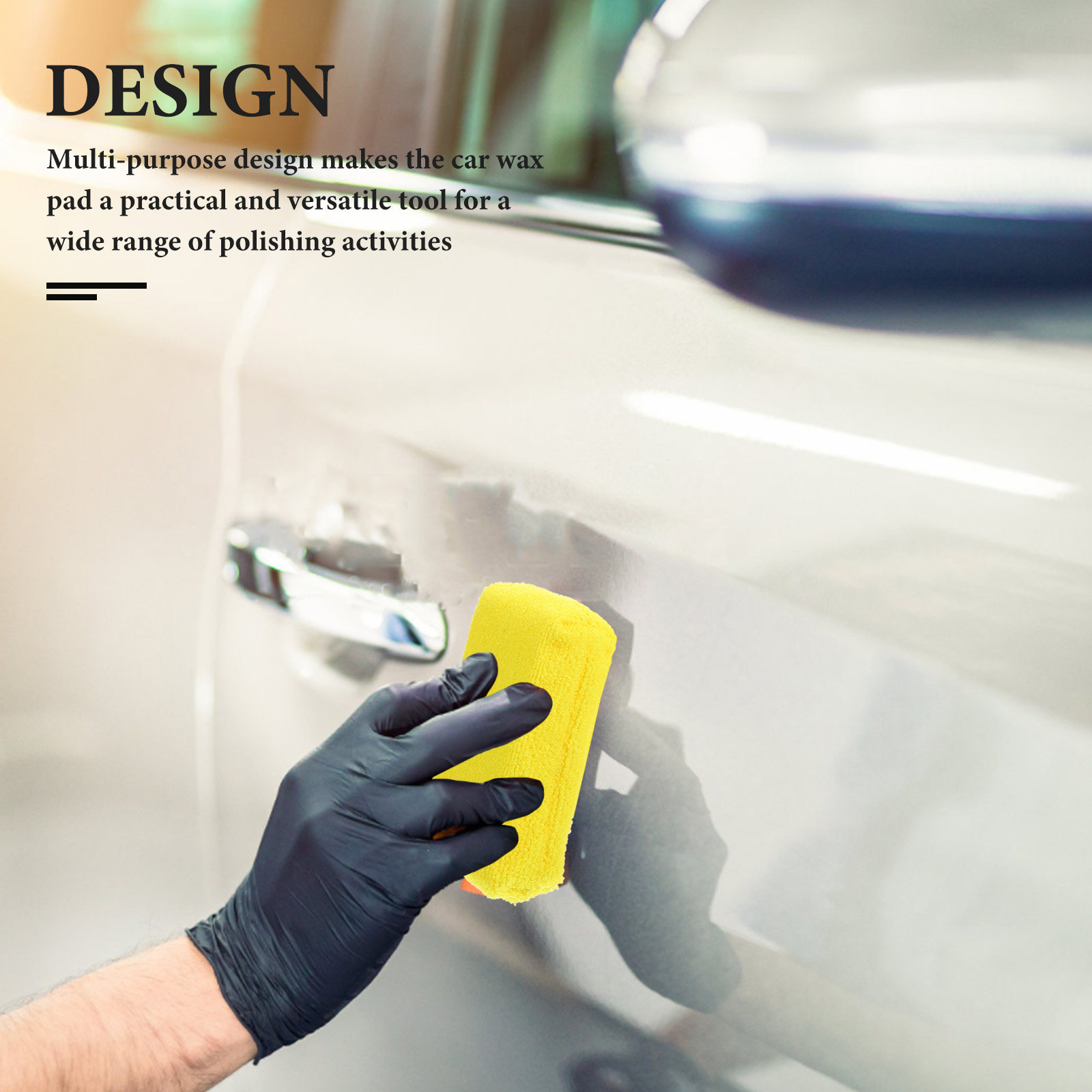 Wax Applicator Pad - 5Pcs Car Waxing Pads Compact Lightweight