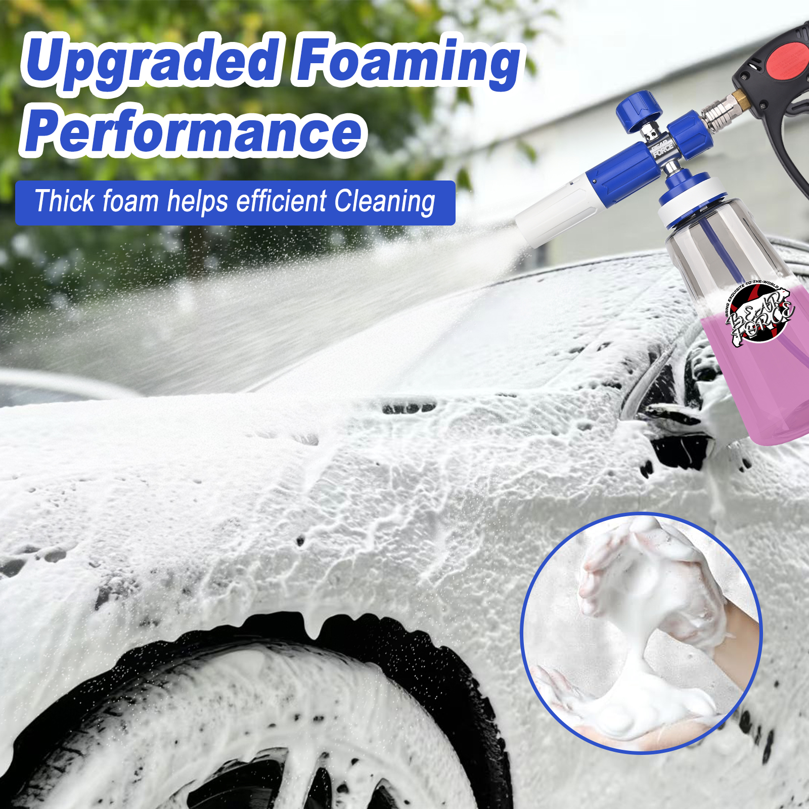Pressure Washer Upgraded Foam  - مراجعة Foam Cannon Car Wash وسعره