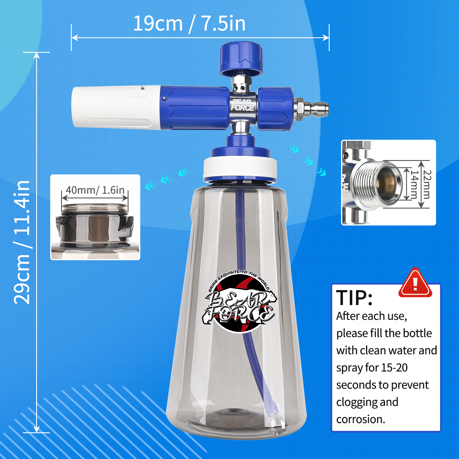 Pressure Washer Upgraded Foam  - مراجعة Foam Cannon Car Wash وسعره