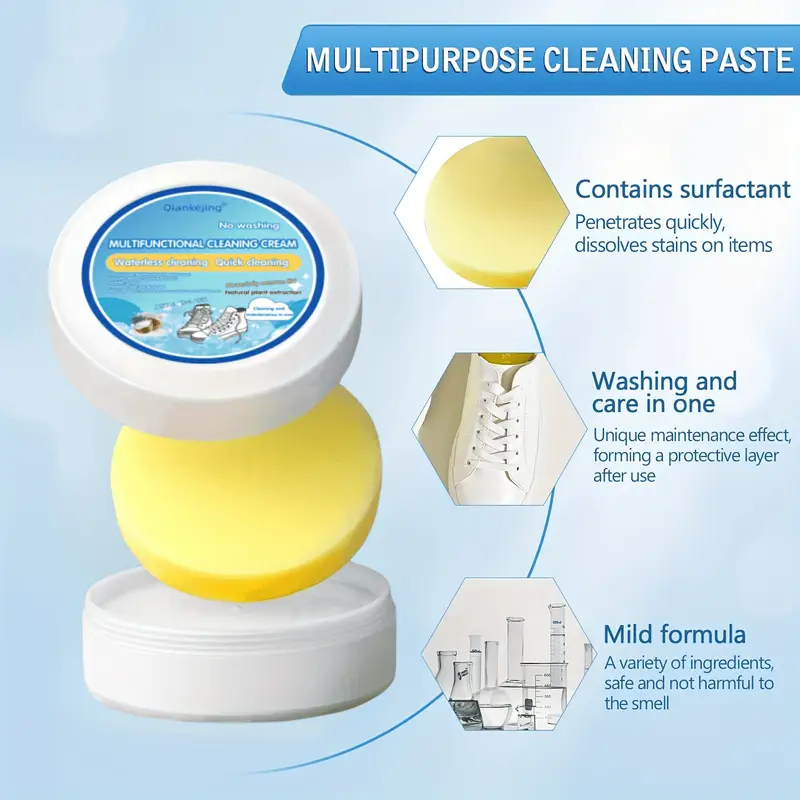 White Shoe Cleaner Paste - Mul - مراجعة Leather Cleaner Interior وسعره