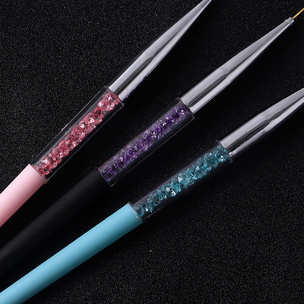 3Pcs Nail Art Pen Set Fine Tip - مراجعة Detailing Brush Set وسعره