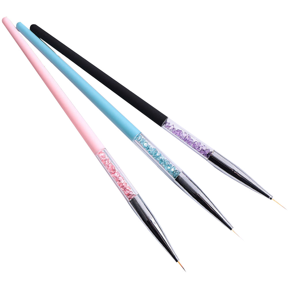 3Pcs Nail Art Pen Set Fine Tip - مراجعة Detailing Brush Set وسعره