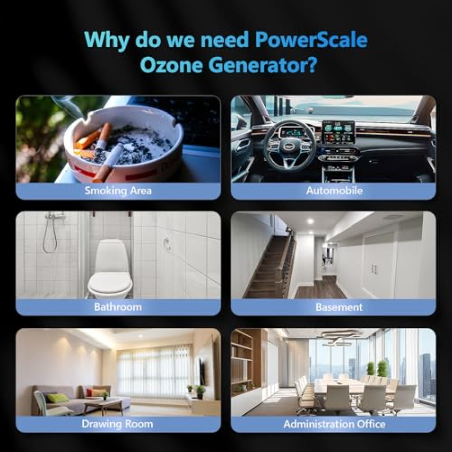 Ozone Generator 90000mg/h O3 I - مراجعة Odor Eliminator Car وسعره