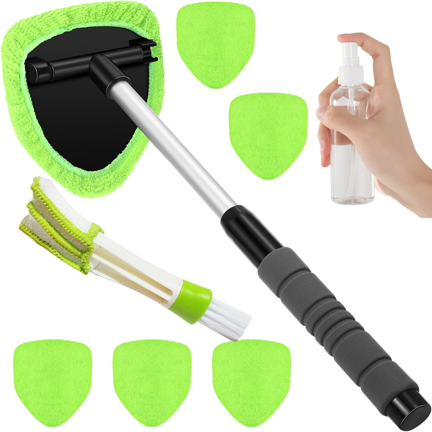 Windshield Cleaning Tool, Exte - مراجعة Interior Detailing Kit وسعره