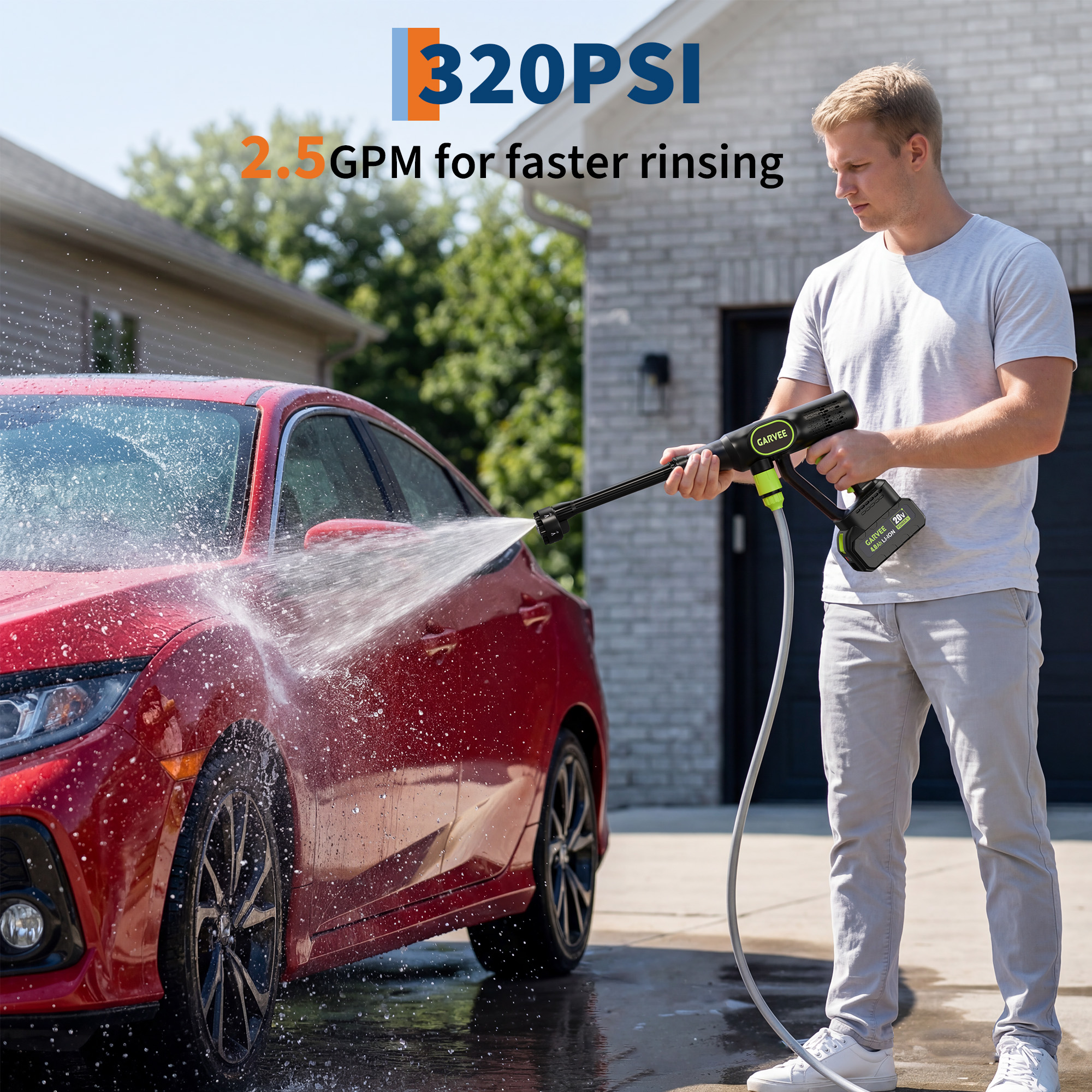 Cordless Pressure Washer, 320  - مراجعة Foam Cannon Car Wash وسعره