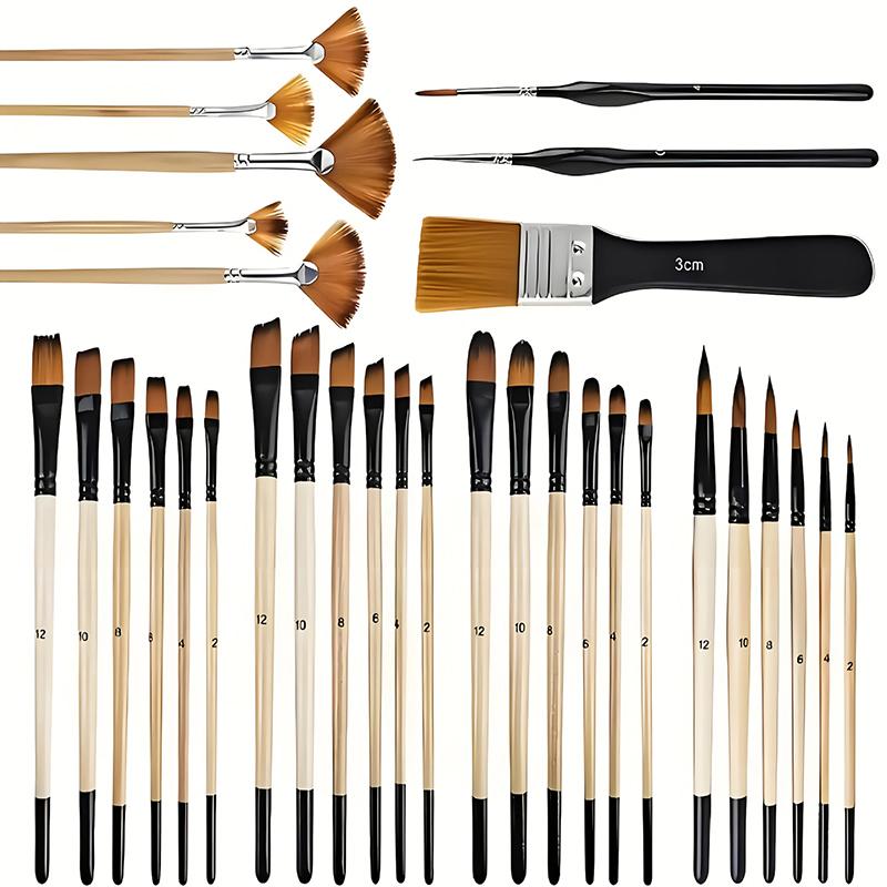 32Pcs/pack Paint Brush Set For - مراجعة Detailing Brush Set وسعره