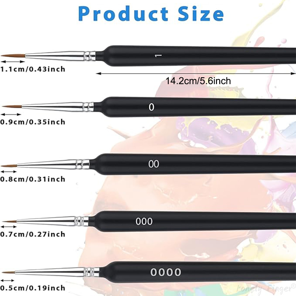 5/11Pcs Paint Brushes Set, Art - مراجعة Detailing Brush Set وسعره