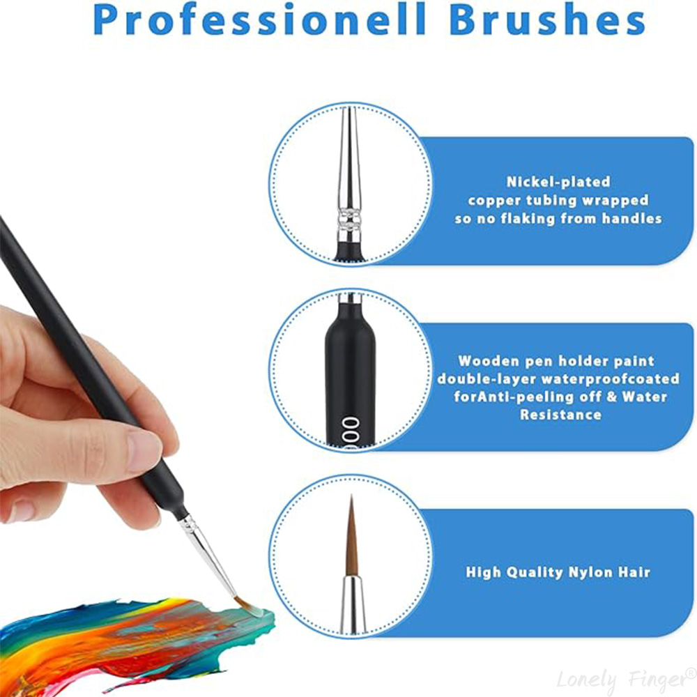 5/11Pcs Paint Brushes Set, Art - مراجعة Detailing Brush Set وسعره