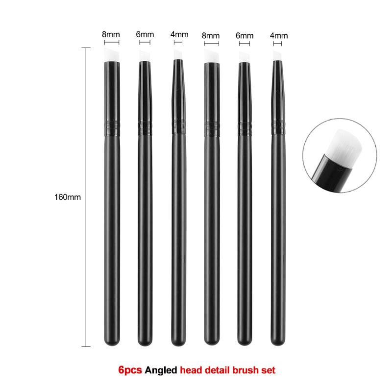 3Pcs/set Flat /angled Detailed - مراجعة Detailing Brush Set وسعره